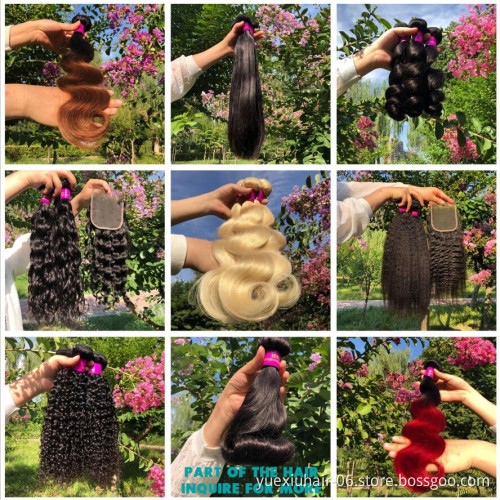 Cheap Wholesa Silky Thicky  9A 10A 12A Grade 1 donor 100% Virgin Brazilian Human Hair Bundles with Lace Closure for Black Women